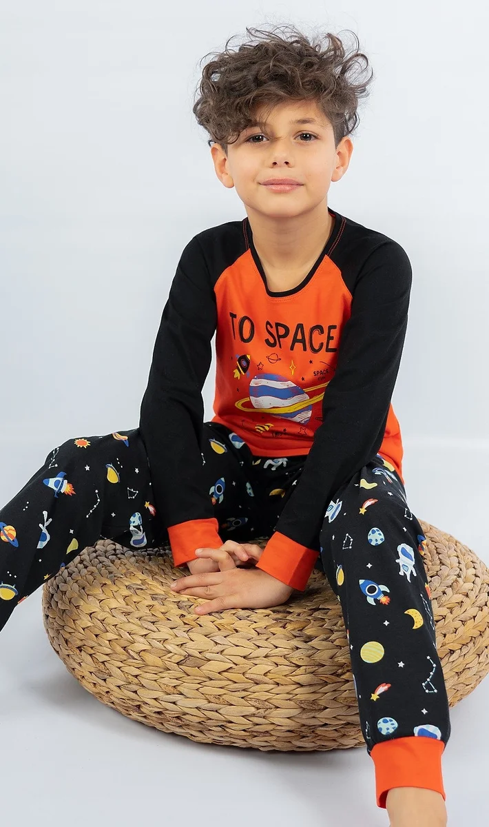 Dětské pyžamo dlouhé Vesmír Vienetta Kids