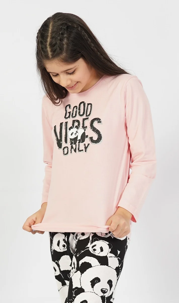 Dětské pyžamo dlouhé Good vibes only Vienetta Kids