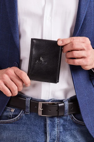 Pánská kožená peněženka se sponou FPrice