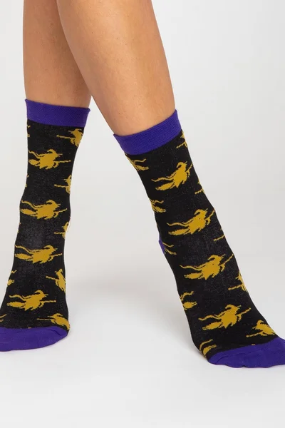 Dámské bavlněné vzorované ponožky FPrice