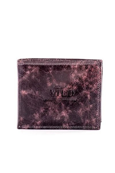 Černo-hnědá pánská kožená peněženka FPrice