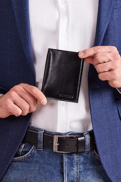 Svislá kožená peněženka FPrice