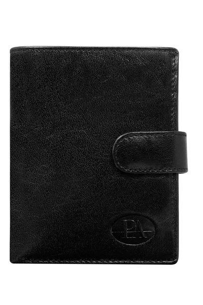 Klasická černá pánská kožená peněženka se západkou FPrice