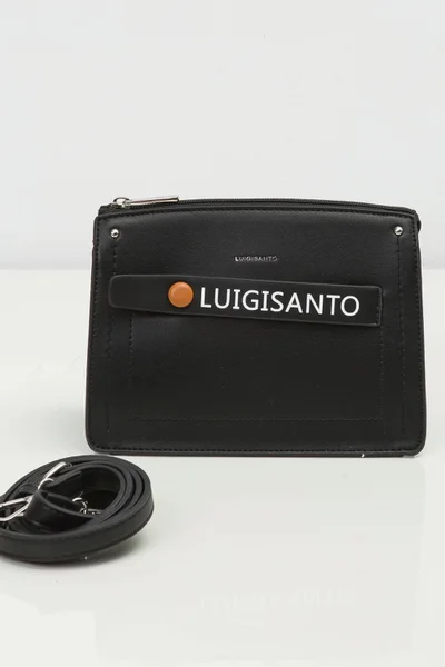 Černá kabelka s nápisem LUIGISANTO