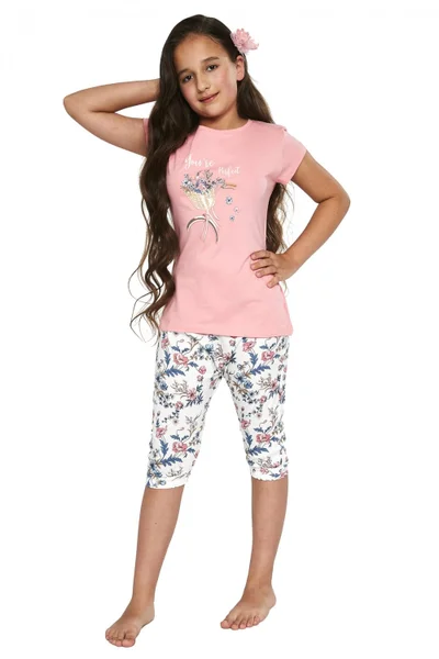 Dívčí pyžamo WB418 - Cornette (Růžová)