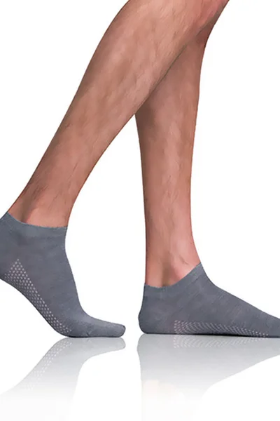 Šedé krátké pánské bambusové ponožky Belinda Air In-Shoe