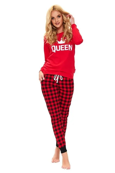 Dámské pyžamo Queen dlouhé Dn-nightwear
