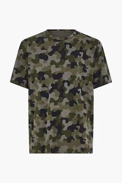 Pánské triko Lounge - P198 - UY4 - Vojenský vzor - Calvin Klein