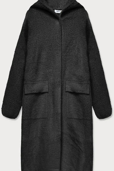Černý přehoz přes oblečení á la vlna s kapucí S´West B3006