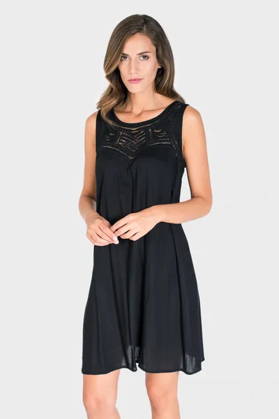 Dámské plážové dámské šaty I452 černá - Massana