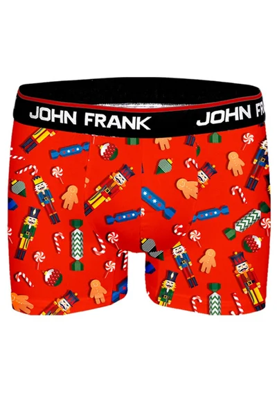 Pánské boxerky John Frank FW913 (v barvě Červená)