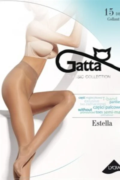 Polomatné dámské punčochové kalhoty ESTELLA - Lycra, W486  Gatta