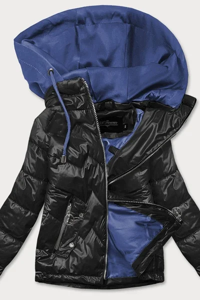 Černomodrá dámská bunda s kapucí GN407 BH FOREVER