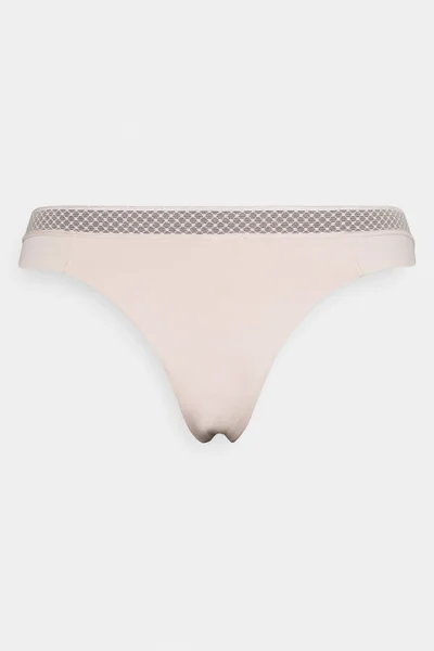 Dámské tanga X165 - TRN - Pudrová - Calvin Klein (v barvě pudrově růžová)