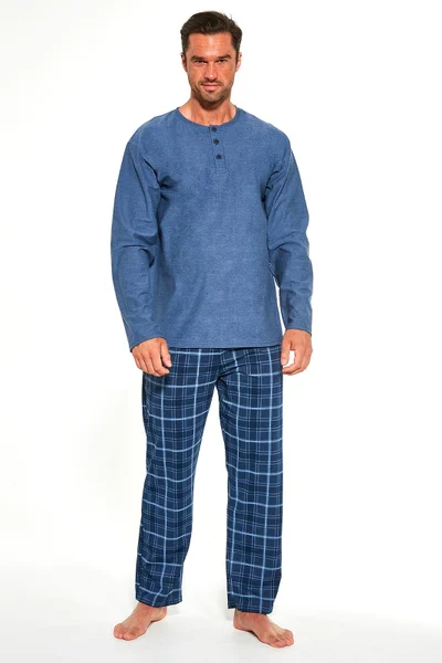Pánské pyžamo D421 Patrick - Cornette (v barvě tmavě modrá)