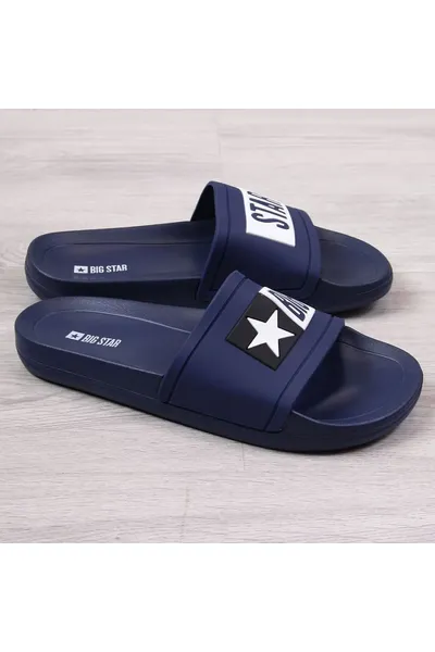 Pánské pantofle Big Star M S746 navy blue