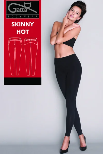 Dámské kalhoty Skinny Hot GATTA BODYWEAR (v barvě černá)