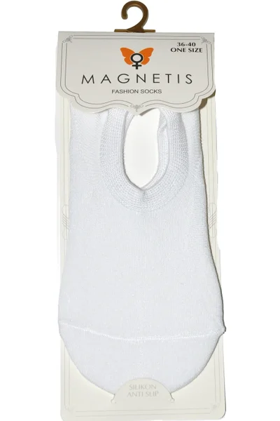 Hladké dámské ponožky - ťapky Magnetis W577