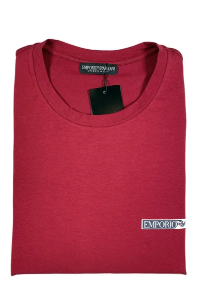 Pánské tričko - W116 Y707 B746 - vínová - Emporio Armani