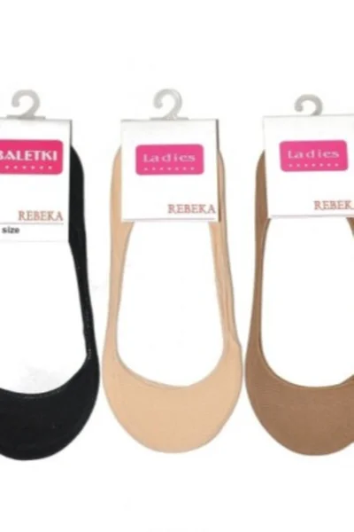 Bavlněné dámské ponožky baleríny GI419 Rebeka