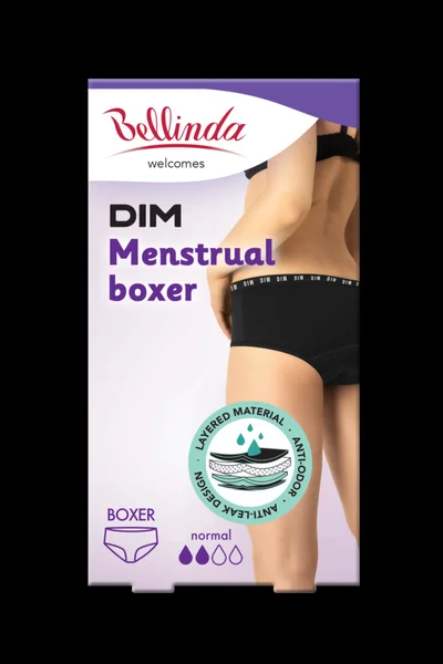 Bavlněné menstruační kalhotky MENSTRUAL BOXER NORMAL - Bellinda -