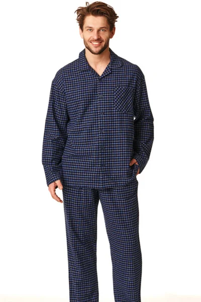 Pánské pyžamo MNS WY401 G687 Key (v barvě tmavě modrá)