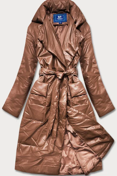 Dámská oversize bunda z ekologické kůže KH317 Ann Gissy