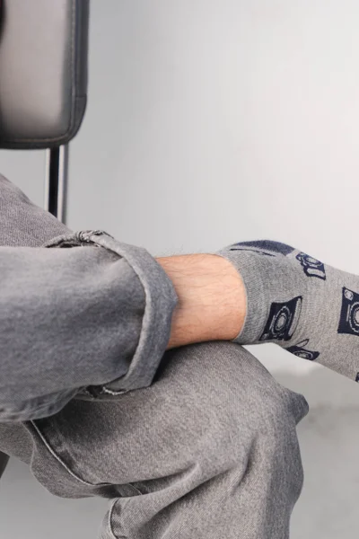 Dámské ponožky HA778 Melange Grey - Steven