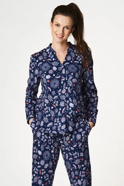 Dámské pyžamo LNS QH907 A724 Key (v barvě tmavě modrá)
