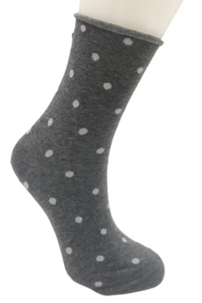 Dámské ponožky s lurexem, bez stahovacího lemu E488 Noviti