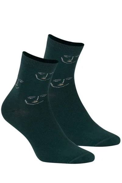 Dámské vzorované ponožky Q559 Wola