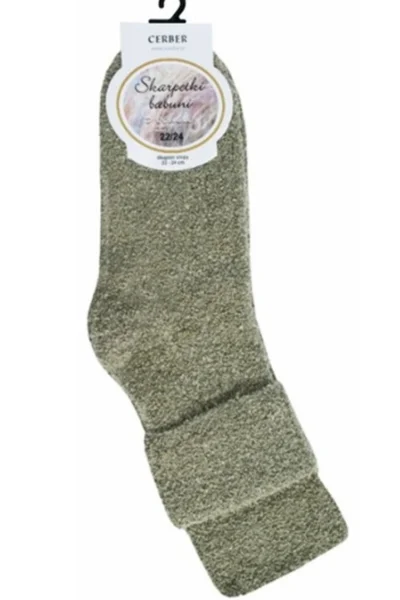Dámské babiččiny ponožky BOUCLE V329 CERBER