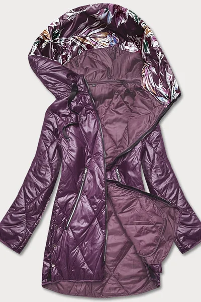 Lehce zateplená dámská fialová bunda S'WEST