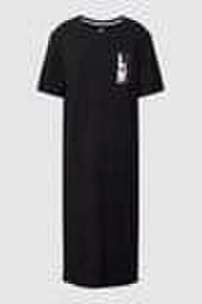 Černá dámská noční košile v midi délce DKNY