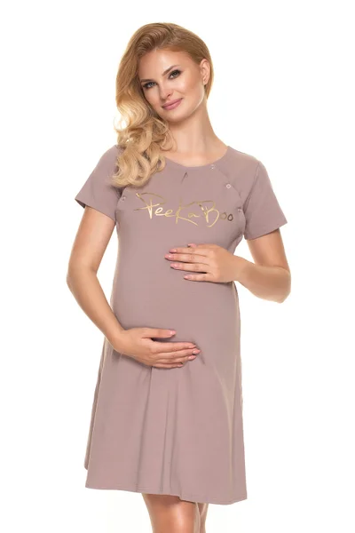 Bavlněná kojící noční košile PeeKaBoo