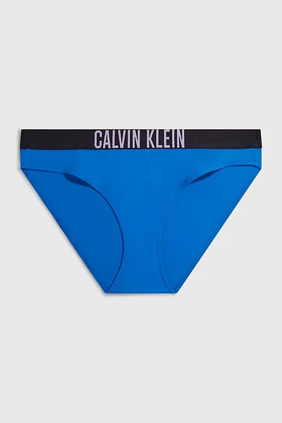 Modré dámské kalhotky k bikinám Calvin Klein