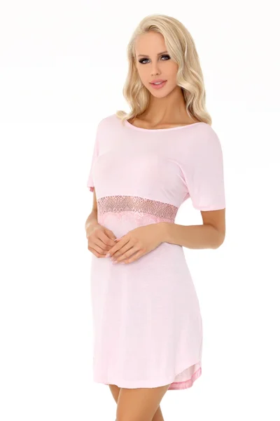 Světle růžová lehká košilka na spaní LivCo Corsetti Fashion