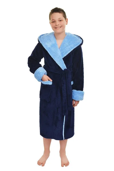 Měkký župan pro děti v modré barvě Madlen style