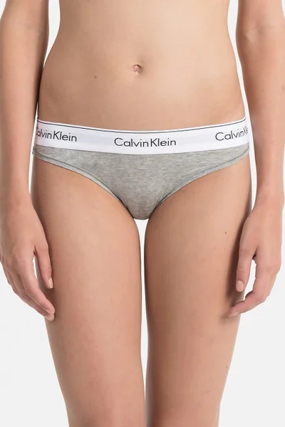 Šedé kalhotky Calvin Klein F3787E