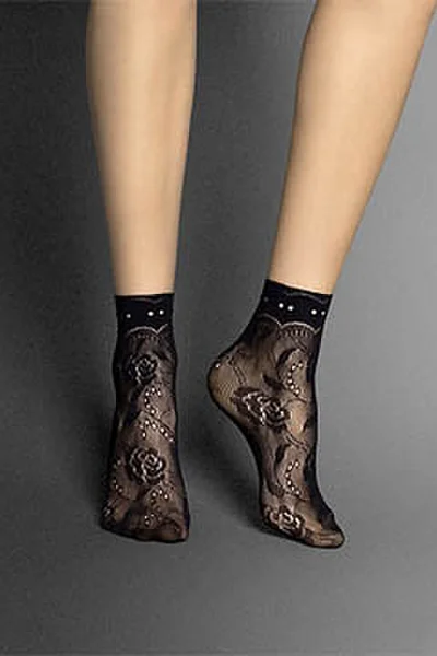 Dámské ponožky s ažurovým vzorem Veneziana Milano
