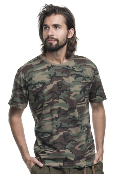 Pánské tričko s army vzorem Promostars Moro