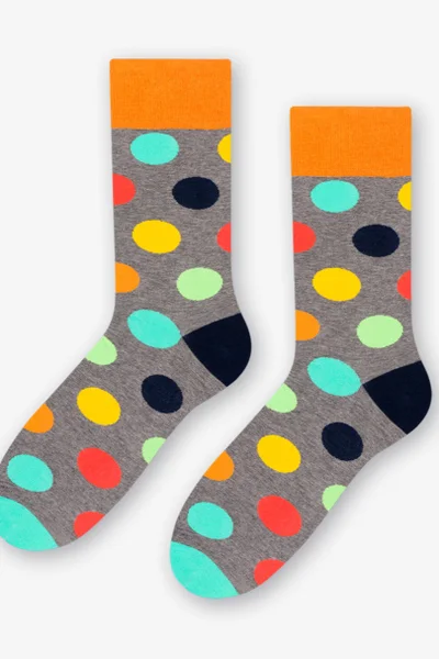 Dámské barevné ponožky se vzorem More 078