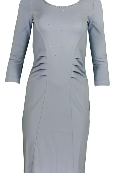 Modré jednoduché šaty Favab Ninaka