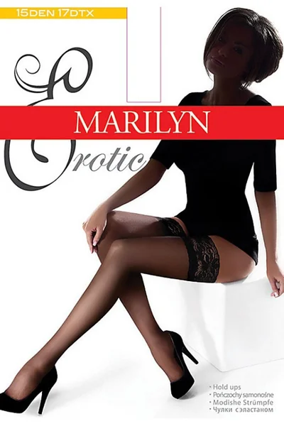 Pololesklé samodržící punčochy Marilyn Erotic