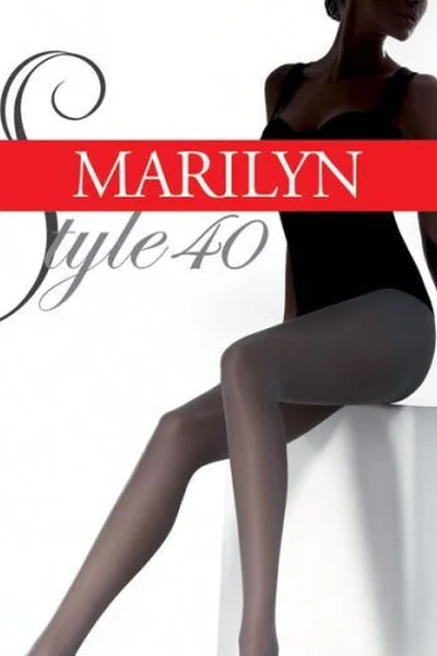 Hnědé punčocháče Marilyn Style 40