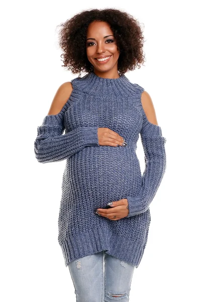 Těhotenský svetr s průstřihy na ramenou PeeKaBoo 84340
