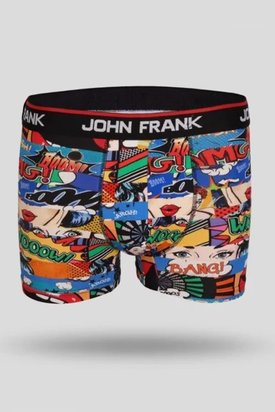 Pánské boxerky s komiksovým potiskem John Frank 100