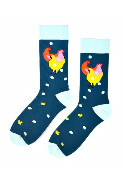 Pánské barevné ponožky Regina Socks 7844 Avangarda Slepice
