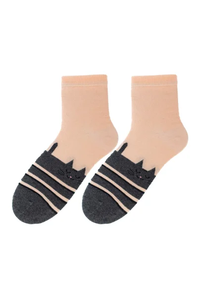 Dámské vzorované ponožky Bratex Ona Classic 0136
