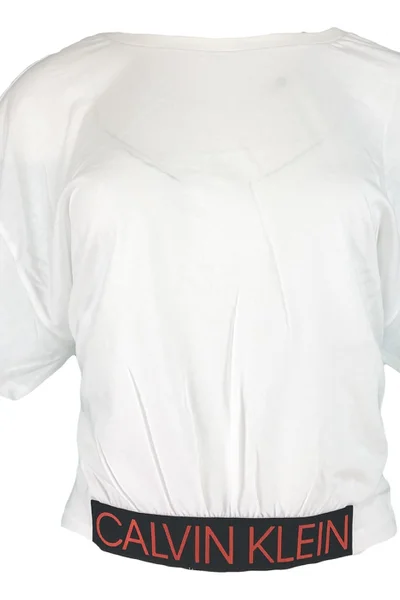 Dámské bílé triko s krátkým rukávem Calvin Klein 726
